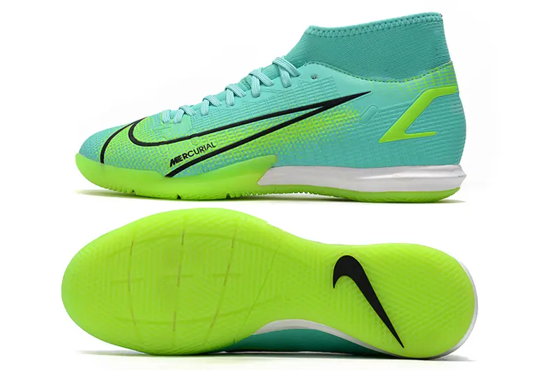 Nike Mercurial Superfly 8 Academy IC - Aqua/Vibrant Green/Neon Yellow