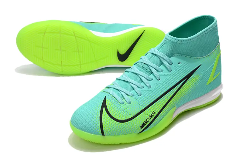 Nike Mercurial Superfly 8 Academy IC - Aqua/Vibrant Green/Neon Yellow