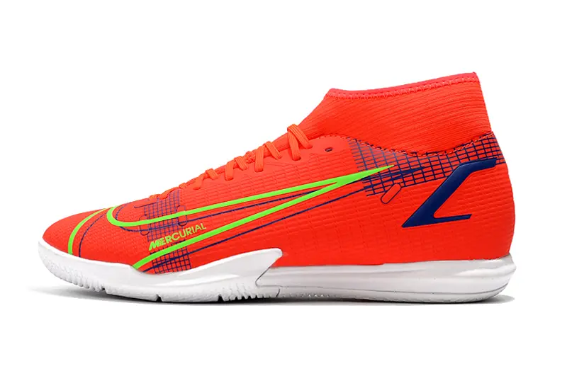 Nike Mercurial Superfly 8 Academy IC - Orange/Neon Green/Blue Accents