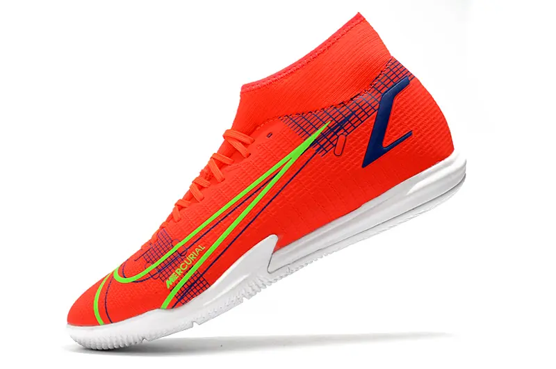 Nike Mercurial Superfly 8 Academy IC - Orange/Neon Green/Blue Accents