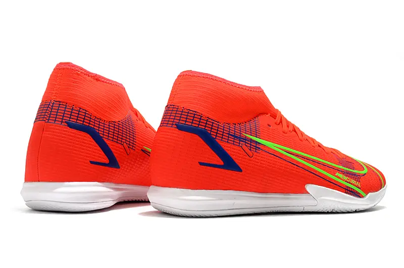 Nike Mercurial Superfly 8 Academy IC - Orange/Neon Green/Blue Accents
