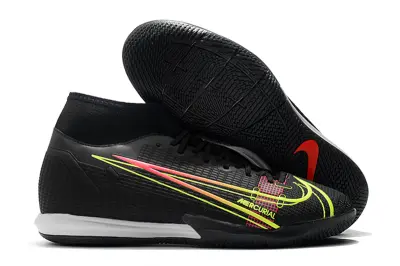 Nike Mercurial Superfly 8 Academy IC - Black/Neon Yellow/Crimson Red