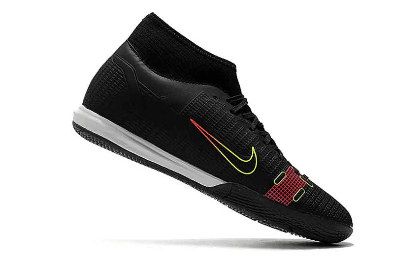 Nike Mercurial Superfly 8 Academy IC - Black/Neon Yellow/Crimson Red