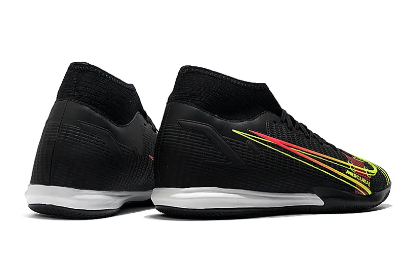 Nike Mercurial Superfly 8 Academy IC - Black/Neon Yellow/Crimson Red