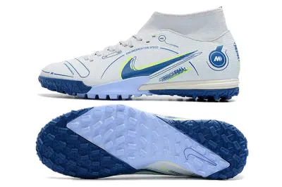 Nike Air Zoom Mercurial Superfly 9 Academy TF - White/Bright Blue/Sunny Yellow