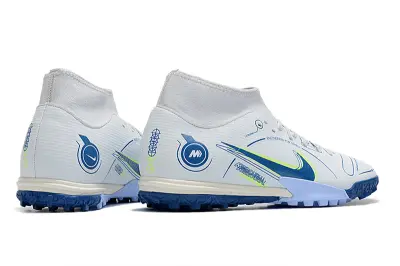 Nike Air Zoom Mercurial Superfly 9 Academy TF - White/Bright Blue/Sunny Yellow