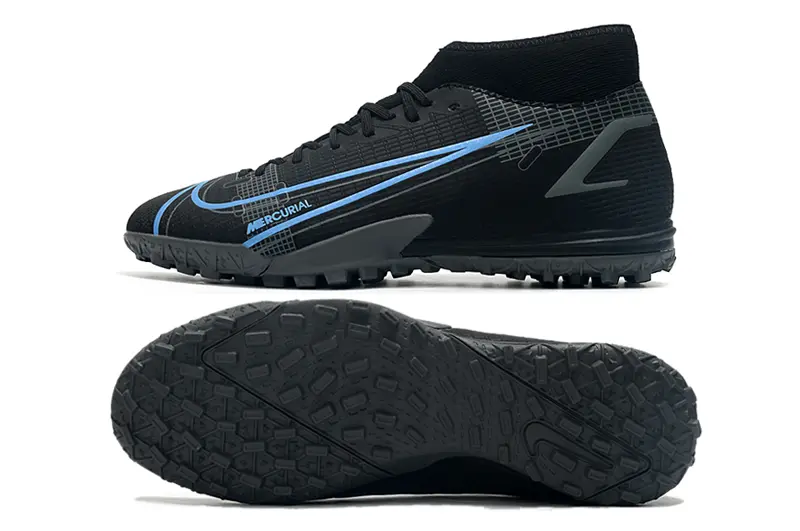 Nike Air Zoom Mercurial Superfly 9 Academy TF - Black/Electric Blue/Charcoal Gray