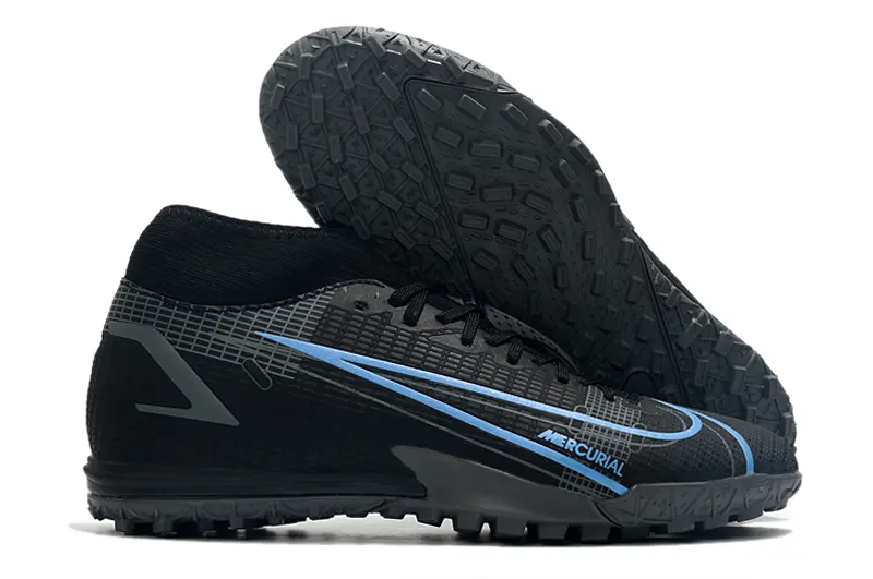 Nike Air Zoom Mercurial Superfly 9 Academy TF - Black/Electric Blue/Charcoal Gray