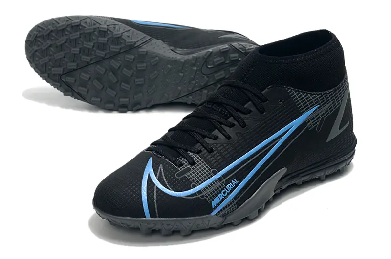 Nike Air Zoom Mercurial Superfly 9 Academy TF - Black/Electric Blue/Charcoal Gray