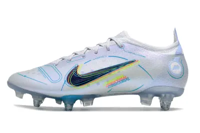 Nike Mercurial Vapor 14 Elite SG - White/Bright Blue/Neon Green