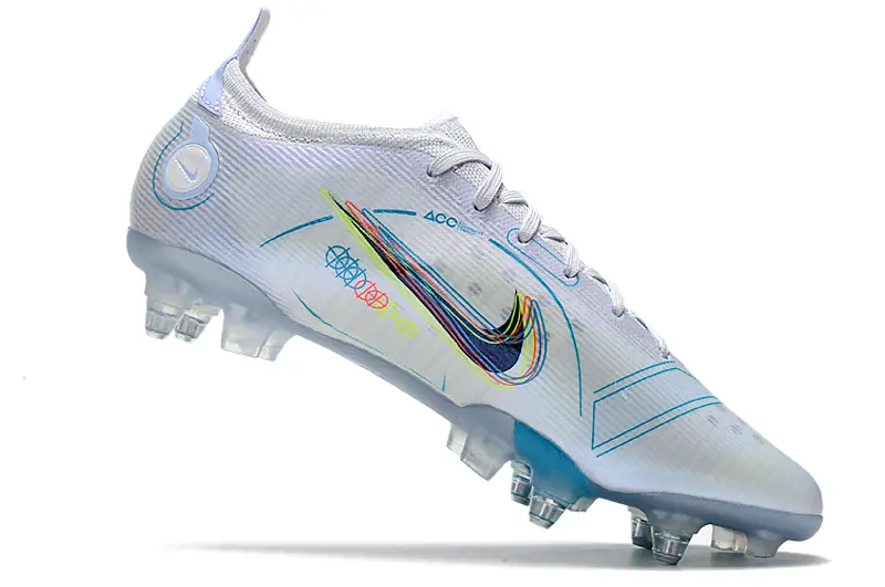 Nike Mercurial Vapor 14 Elite SG - White/Bright Blue/Neon Green