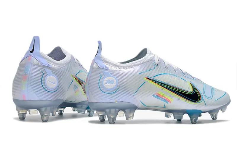 Nike Mercurial Vapor 14 Elite SG - White/Bright Blue/Neon Green