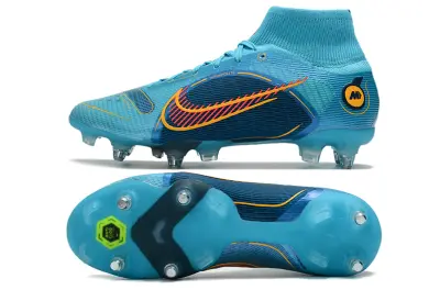 Nike Mercurial Superfly 8 Elite SG - Aqua/Electric Blue/Flame Orange
