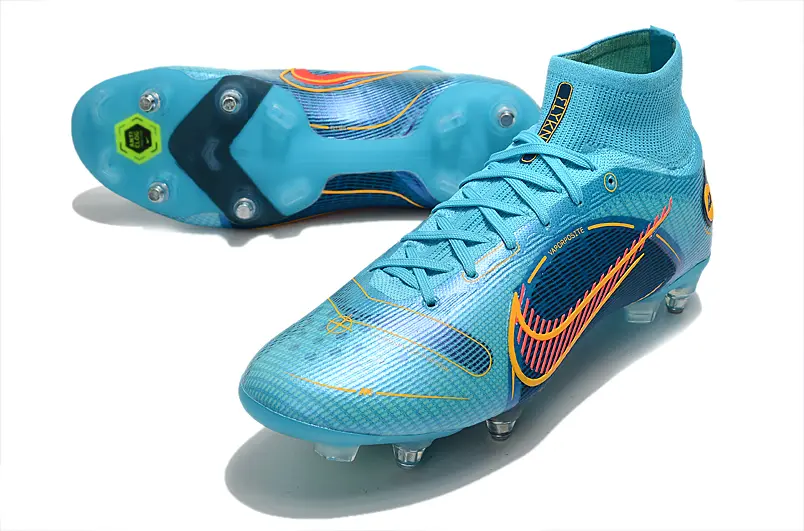 Nike Mercurial Superfly 8 Elite SG - Aqua/Electric Blue/Flame Orange