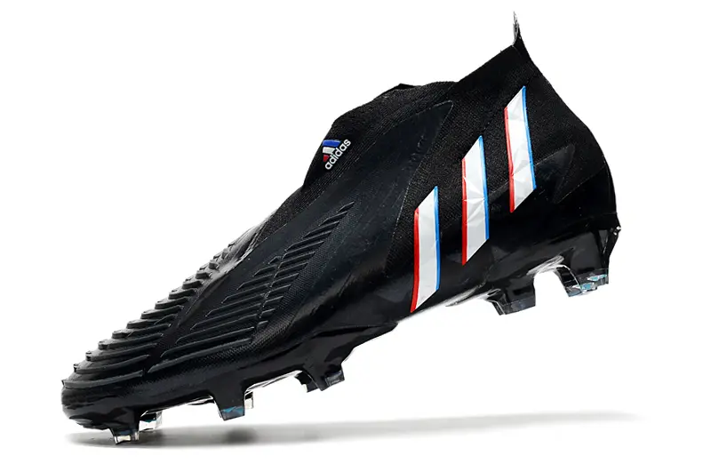 Adidas Predator Edge+ Laceless FG - Black/Vibrant Red/Brilliant Blue