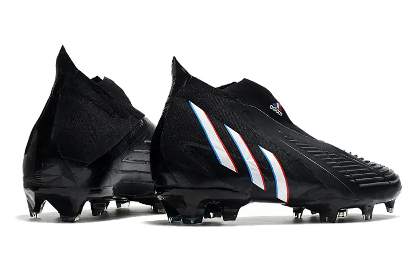 Adidas Predator Edge+ Laceless FG - Black/Vibrant Red/Brilliant Blue