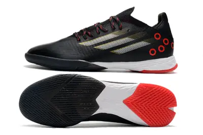 Adidas X Speedflow.1 IC - Black/Crimson Red/Gold Metallic