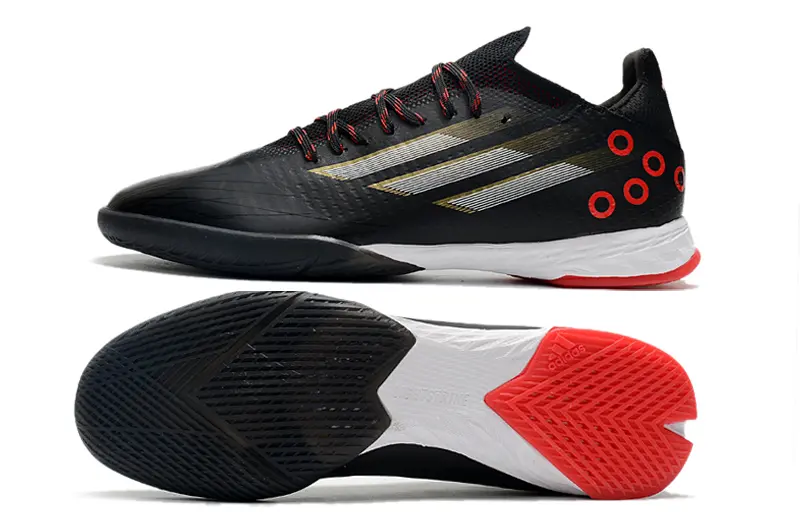 Adidas X Speedflow.1 IC - Black/Crimson Red/Gold Metallic