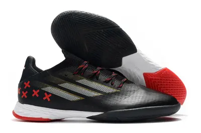 Adidas X Speedflow.1 IC - Black/Crimson Red/Gold Metallic