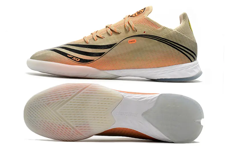 Messi x Adidas X Speedflow.1 IC - Beige/Coral Burst/Cream Glow