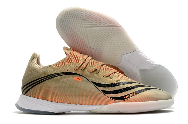 Messi x Adidas X Speedflow.1 IC - Beige/Coral Burst/Cream Glow