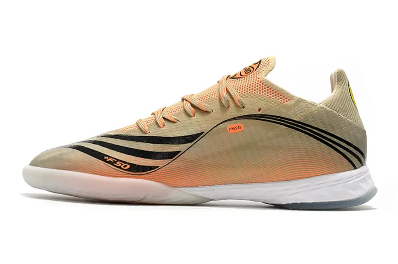 Messi x Adidas X Speedflow.1 IC - Beige/Coral Burst/Cream Glow