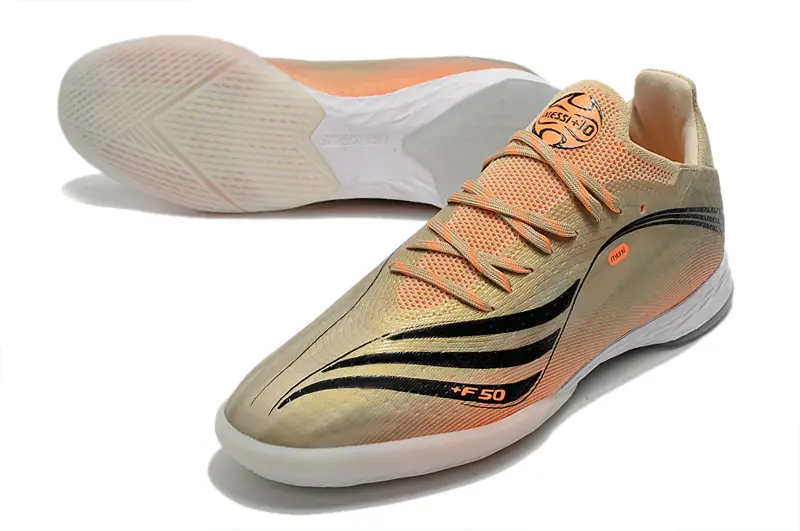 Messi x Adidas X Speedflow.1 IC - Beige/Coral Burst/Cream Glow