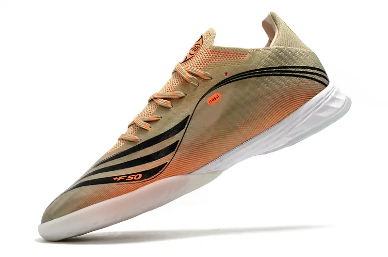 Messi x Adidas X Speedflow.1 IC - Beige/Coral Burst/Cream Glow