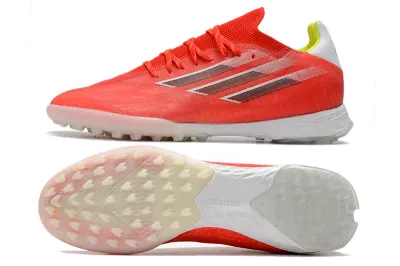 Adidas X Speedflow.1 TF - Red/Bright Coral/Neon Yellow