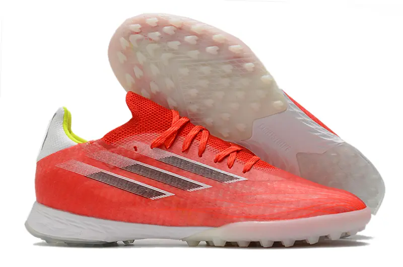 Adidas X Speedflow.1 TF - Red/Bright Coral/Neon Yellow