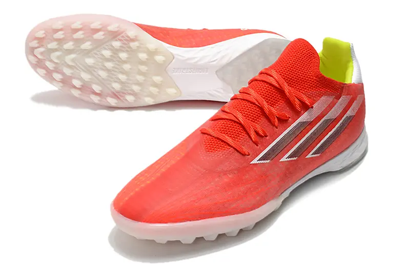 Adidas X Speedflow.1 TF - Red/Bright Coral/Neon Yellow