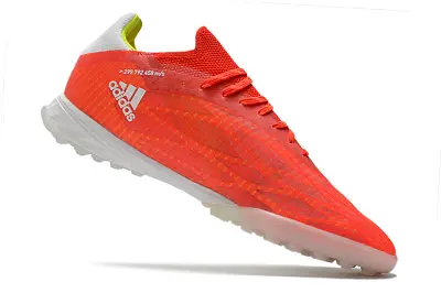 Adidas X Speedflow.1 TF - Red/Bright Coral/Neon Yellow