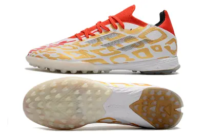 Adidas X Speedflow.1 TF - White/Red Blaze/Gold Dazzle
