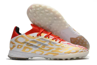 Adidas X Speedflow.1 TF - White/Red Blaze/Gold Dazzle