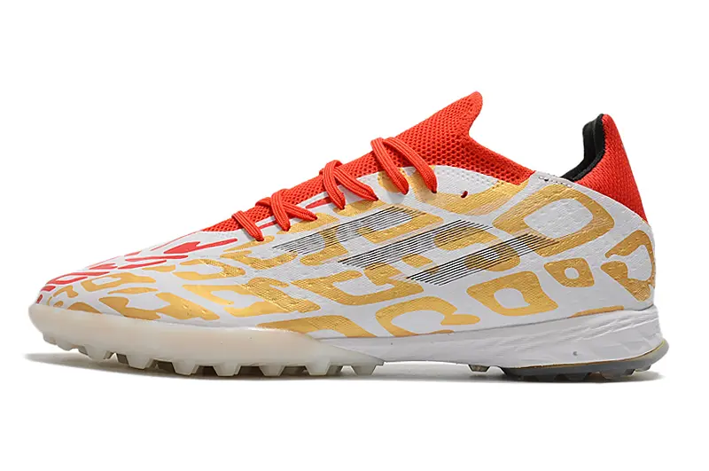 Adidas X Speedflow.1 TF - White/Red Blaze/Gold Dazzle