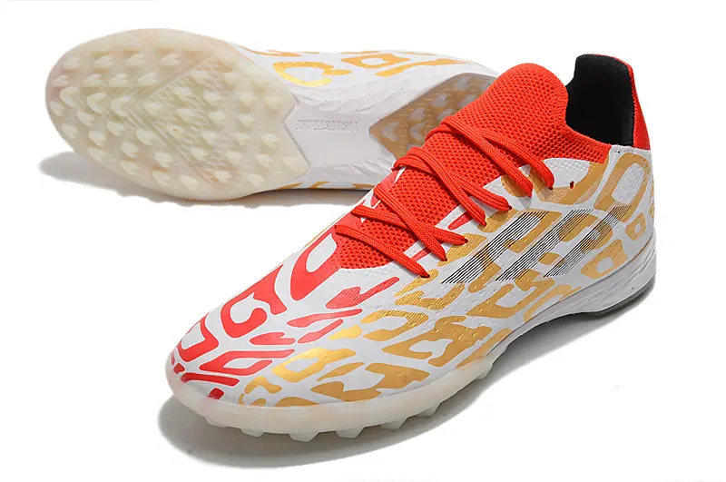 Adidas X Speedflow.1 TF - White/Red Blaze/Gold Dazzle