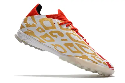 Adidas X Speedflow.1 TF - White/Red Blaze/Gold Dazzle