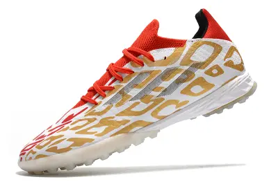 Adidas X Speedflow.1 TF - White/Red Blaze/Gold Dazzle