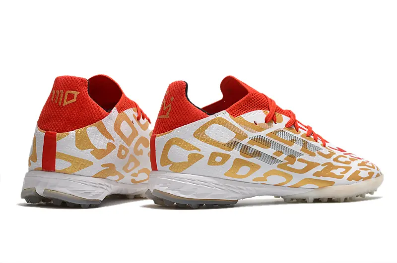 Adidas X Speedflow.1 TF - White/Red Blaze/Gold Dazzle