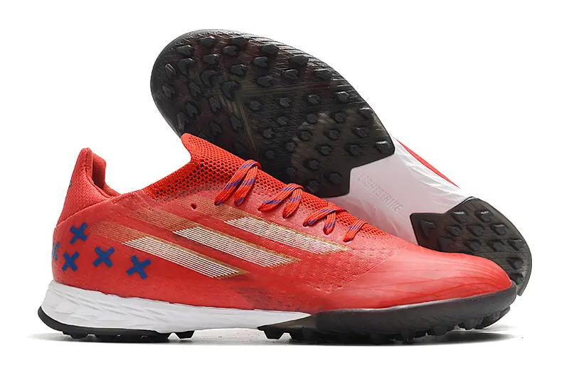 Adidas X Speedflow.1 TF - Red/Vibrant Crimson/Deep Blue