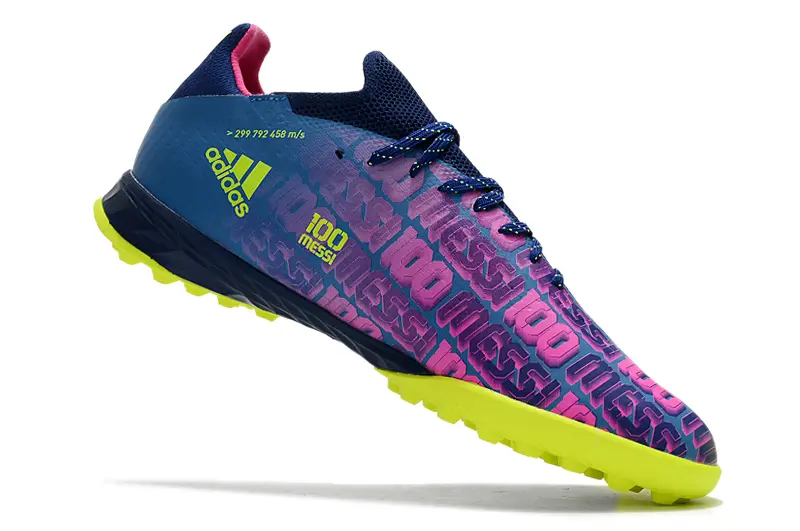 Adidas X Speedflow.1 TF - Navy/Neon Yellow/Hot Pink