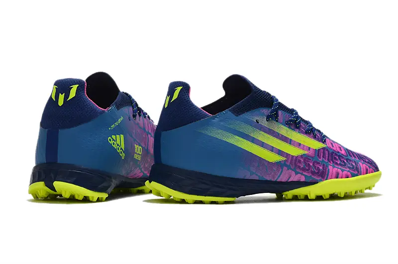 Adidas X Speedflow.1 TF - Navy/Neon Yellow/Hot Pink