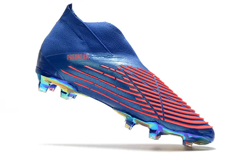 Adidas Predator Edge+ Laceless FG - Blue/Vibrant Coral/Metallic Rainbow