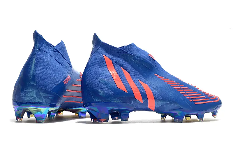 Adidas Predator Edge+ Laceless FG - Blue/Vibrant Coral/Metallic Rainbow