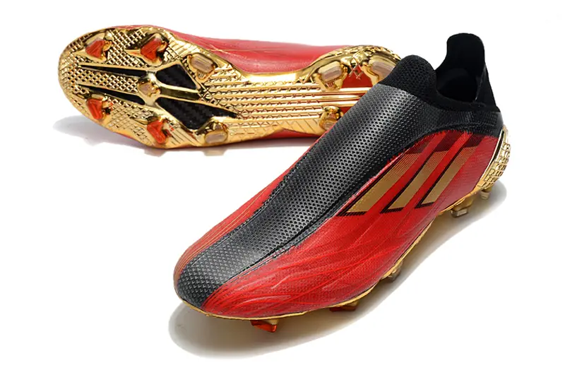 Adidas X Speedflow+ Laceless FG - Red/Crimson Blaze/Gold Gleam