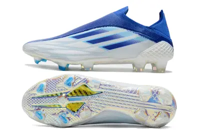 Adidas X Speedflow+ Laceless FG - Blue/Cobalt Wave/Clear Ice