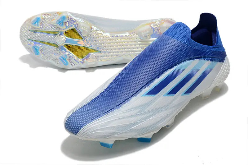 Adidas X Speedflow+ Laceless FG - Blue/Cobalt Wave/Clear Ice