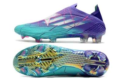 Adidas X Speedflow+ Laceless FG - Aqua/Electric Blue/Fuchsia Purple