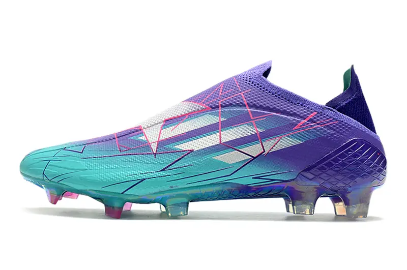 Adidas X Speedflow+ Laceless FG - Aqua/Electric Blue/Fuchsia Purple