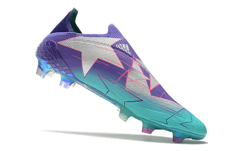 Adidas X Speedflow+ Laceless FG - Aqua/Electric Blue/Fuchsia Purple